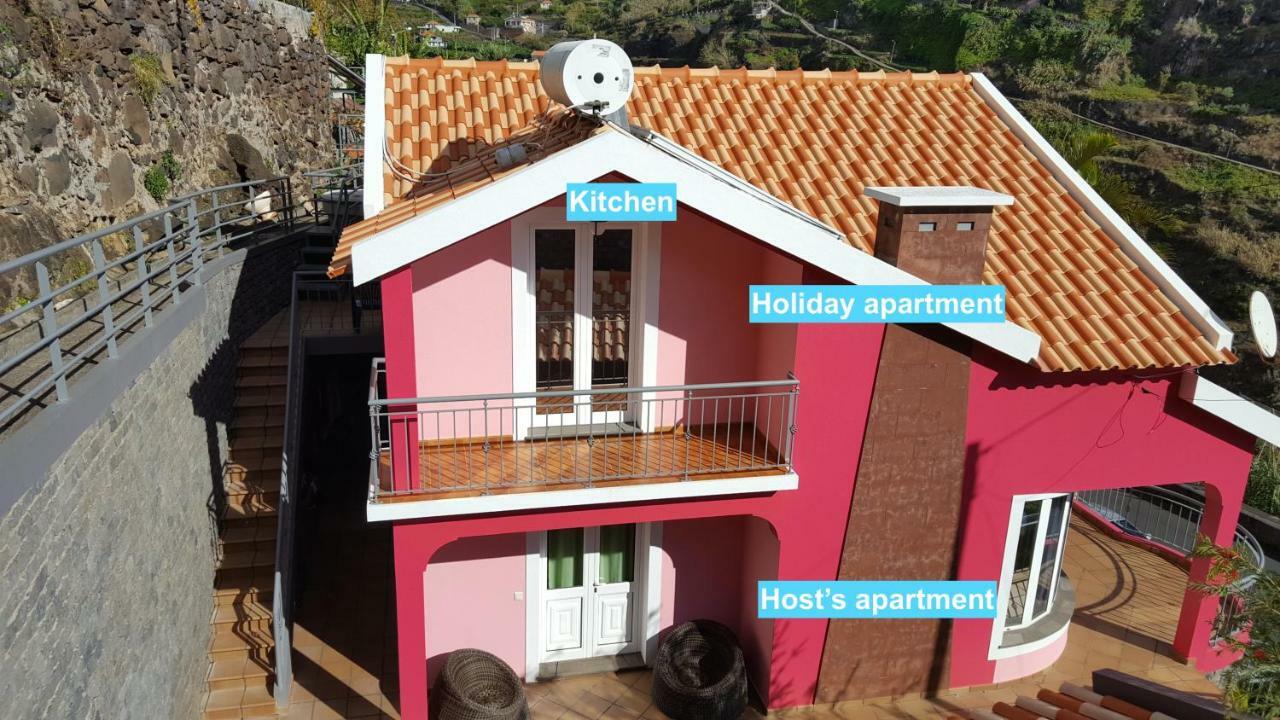 Апартаменты Pink House Понта-ду-Сол Экстерьер фото