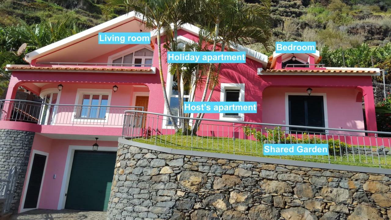 Апартаменты Pink House Понта-ду-Сол Экстерьер фото